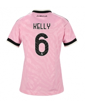 Juventus Lloyd Kelly #6 Maglia Gara Trasferta Repliche 2026-27 Donna Maniche Corte Juventus Lloyd Kelly #6 Maglia Gara Trasferta Repliche 2026-27 Donna Maniche Corte